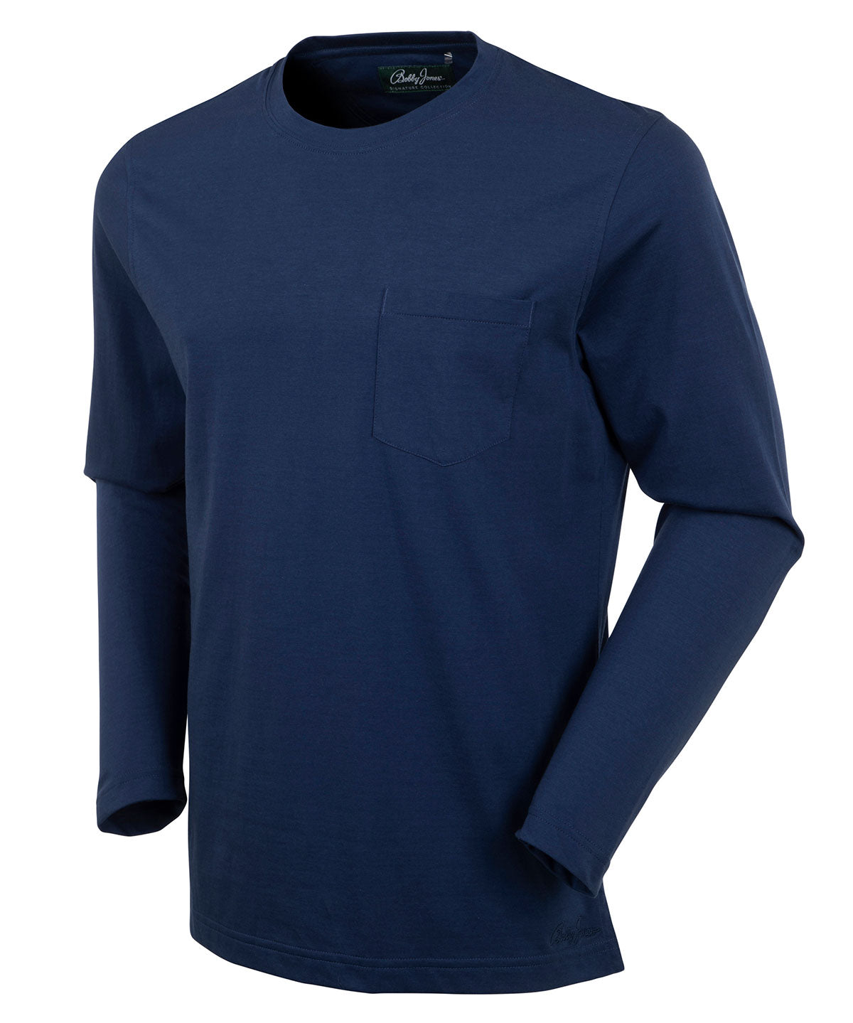 Signature Ultra-Light Pima Cotton Long-Sleeve Crew Neck T-Shirt