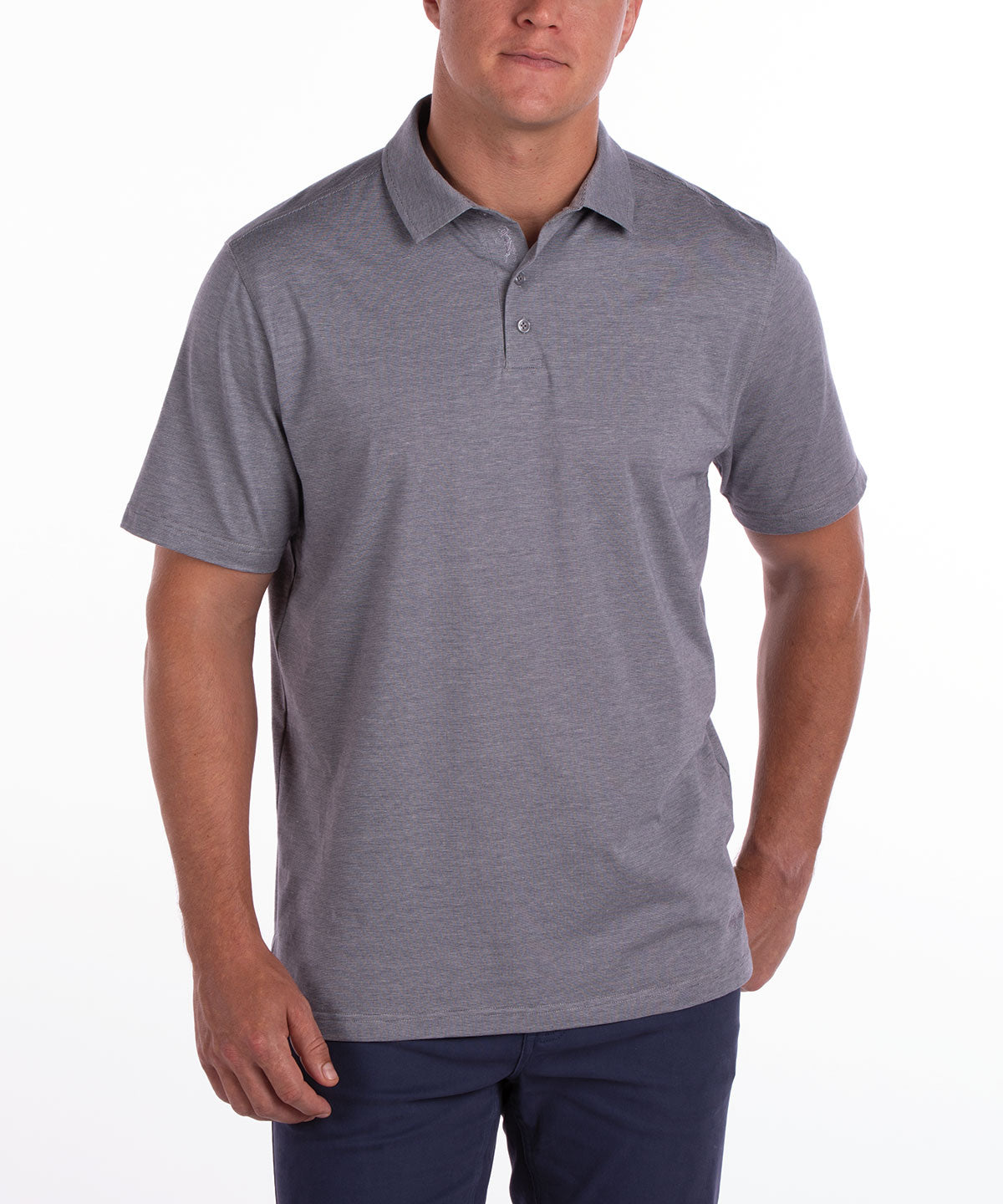 Signature Liquid Stretch Cotton Short-Sleeve Polo Shirt