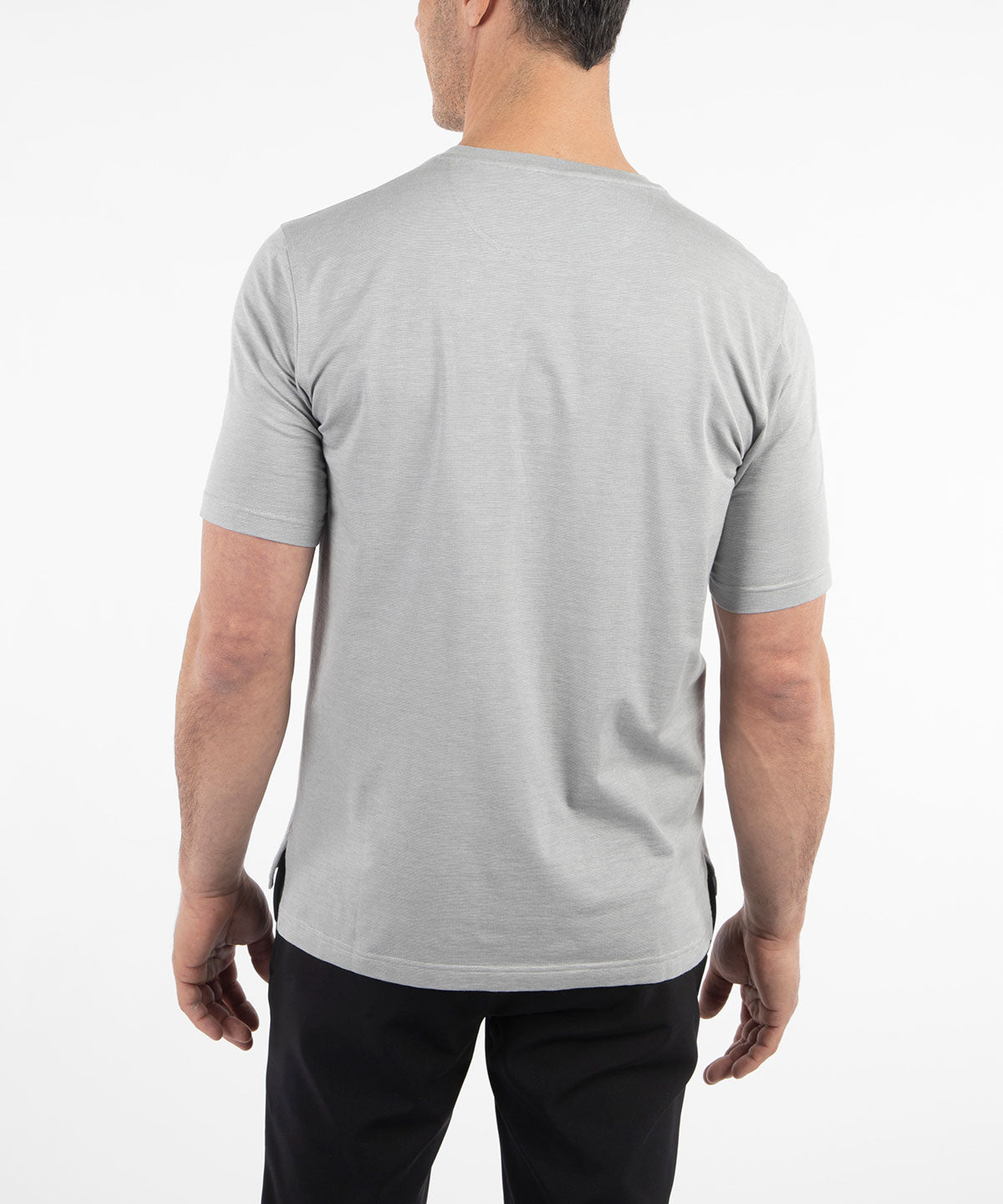 Signature Pima Cotton Stretch Short-Sleeve Crew Neck T-Shirt