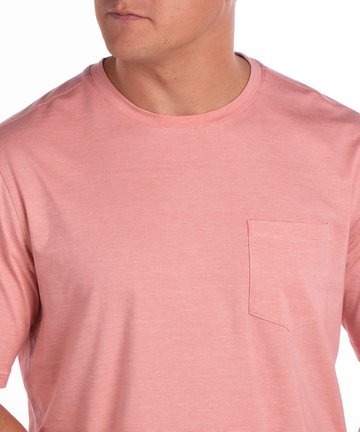 Signature Pima Cotton Stretch Short-Sleeve Crew Neck T-Shirt