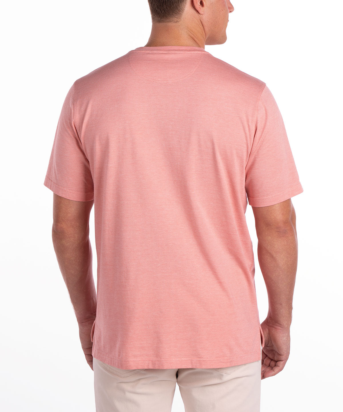 Signature Pima Cotton Stretch Short-Sleeve Crew Neck T-Shirt