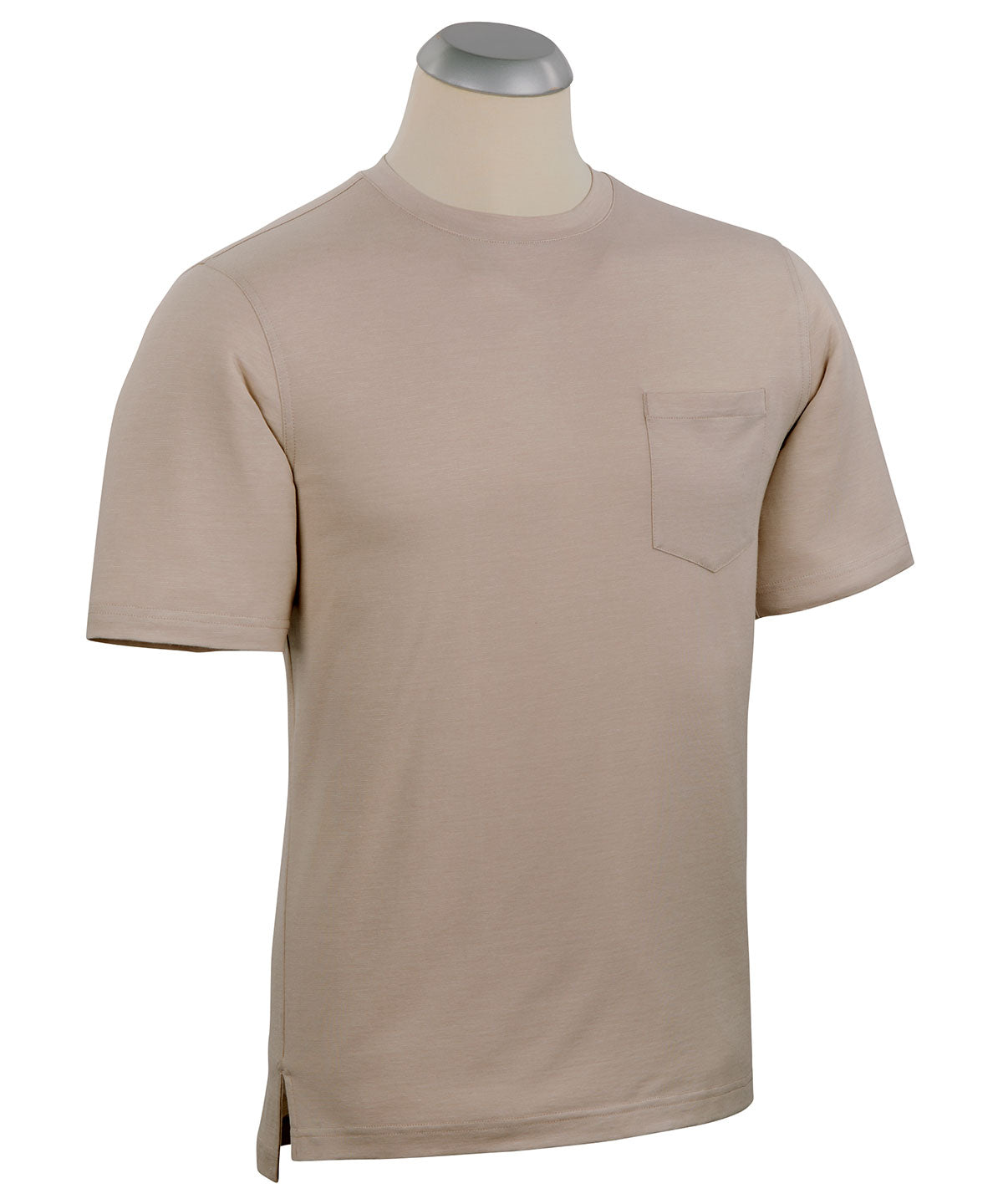 Signature Pima Cotton Stretch Short-Sleeve Crew Neck T-Shirt