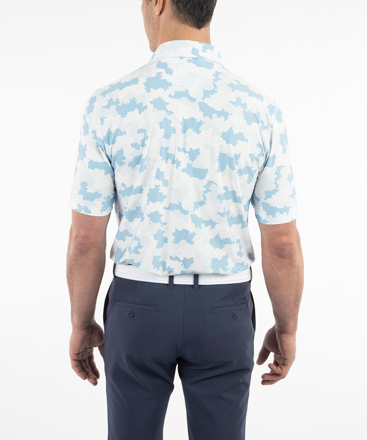 Performance Jersey Armed Forces Camo Print Polo