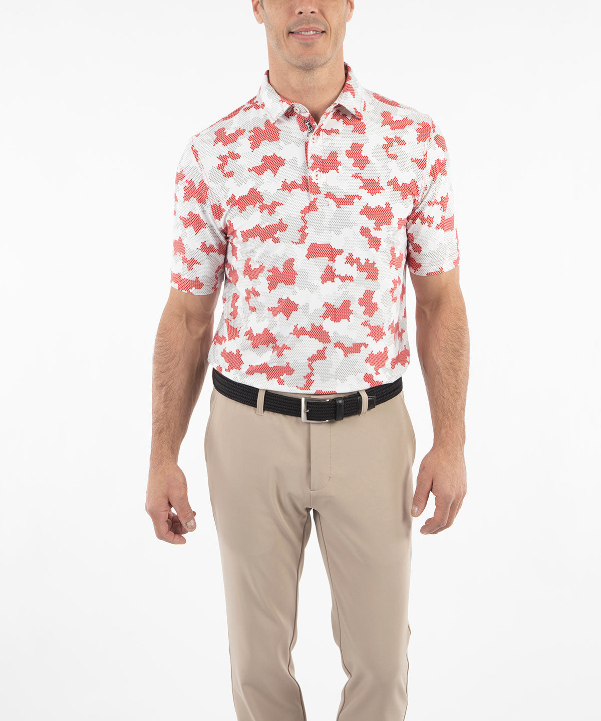 Performance Jersey Armed Forces Camo Print Polo