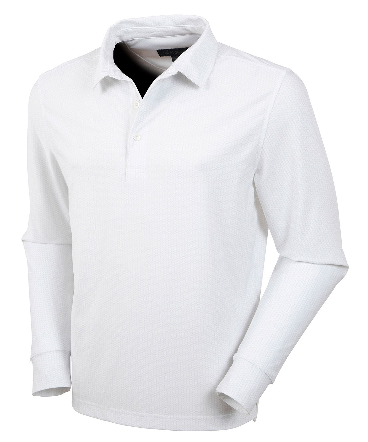 Performance Jersey Balata Print Long-Sleeve Polo