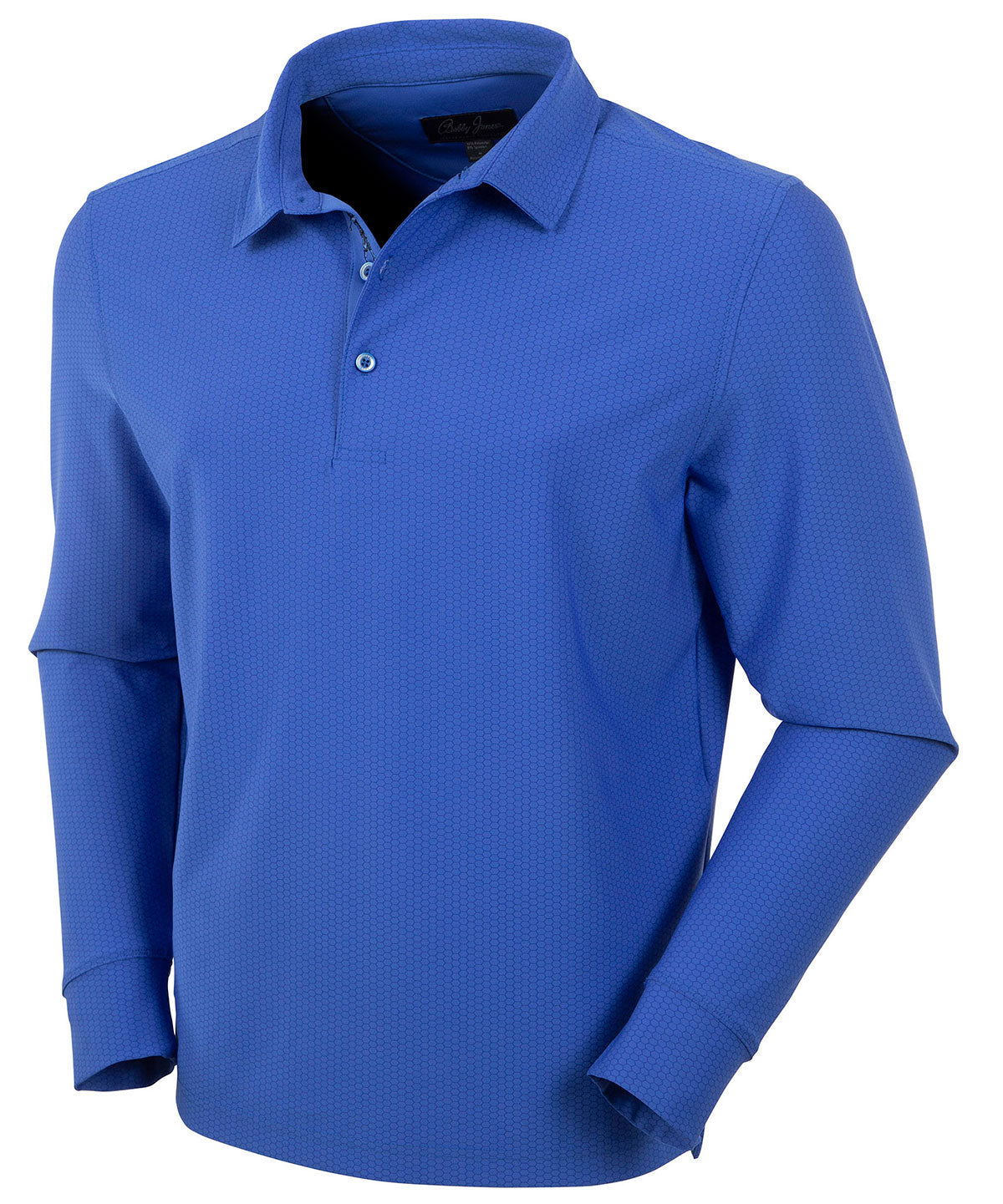 Performance Jersey Balata Print Long-Sleeve Polo