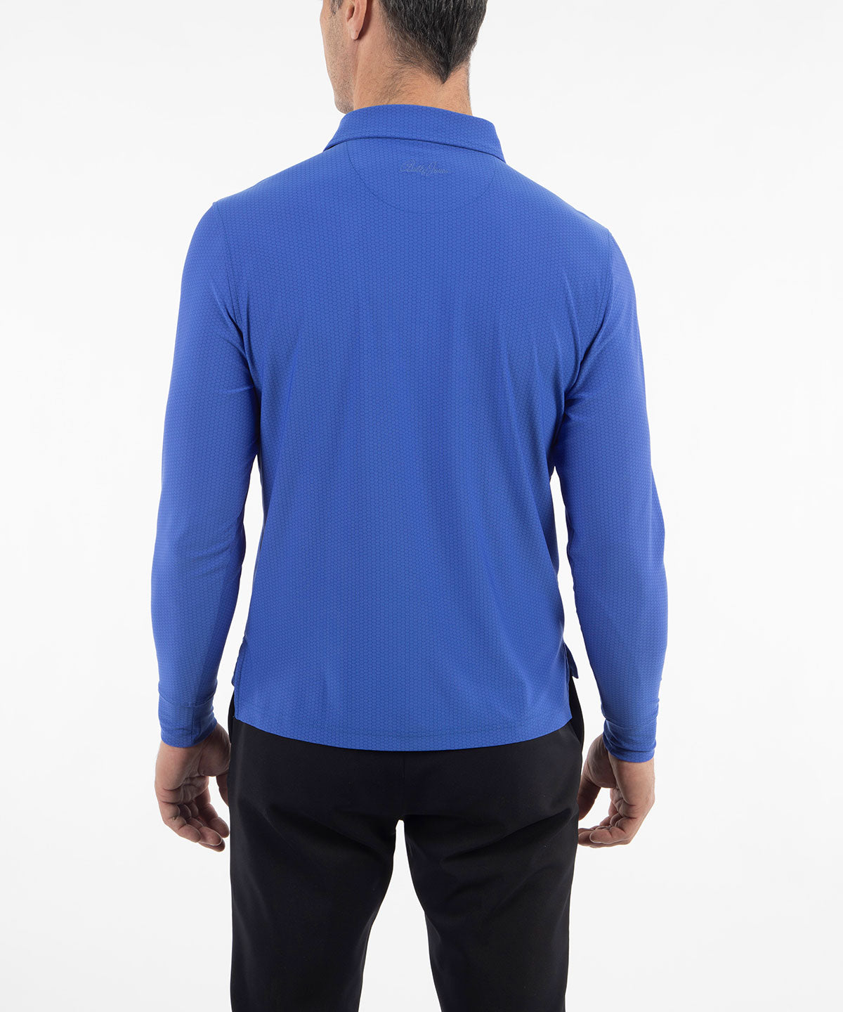 Performance Jersey Balata Print Long-Sleeve Polo