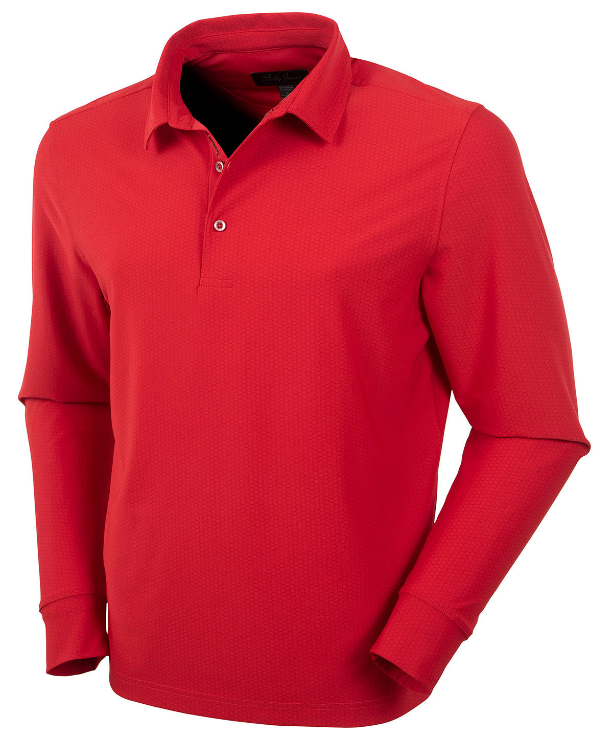 Performance Jersey Balata Print Long-Sleeve Polo