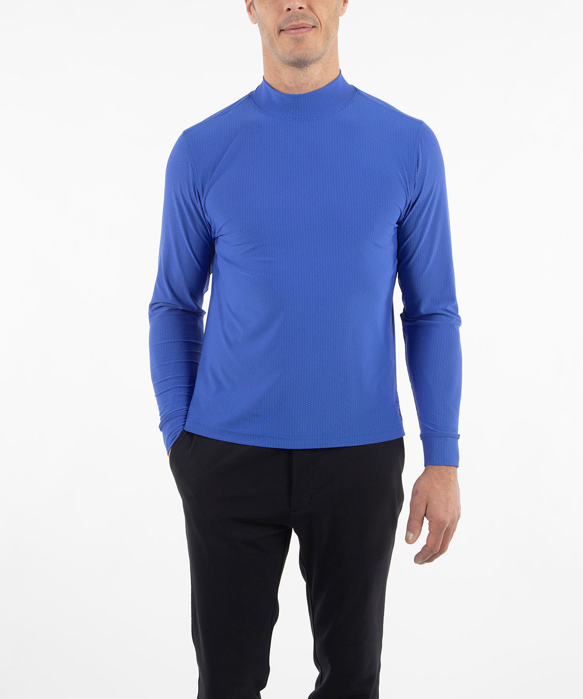 Performance Jersey Balata Long-Sleeve Mock Neck T-Shirt