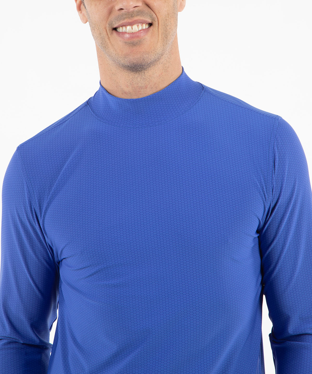 Performance Jersey Balata Long-Sleeve Mock Neck T-Shirt