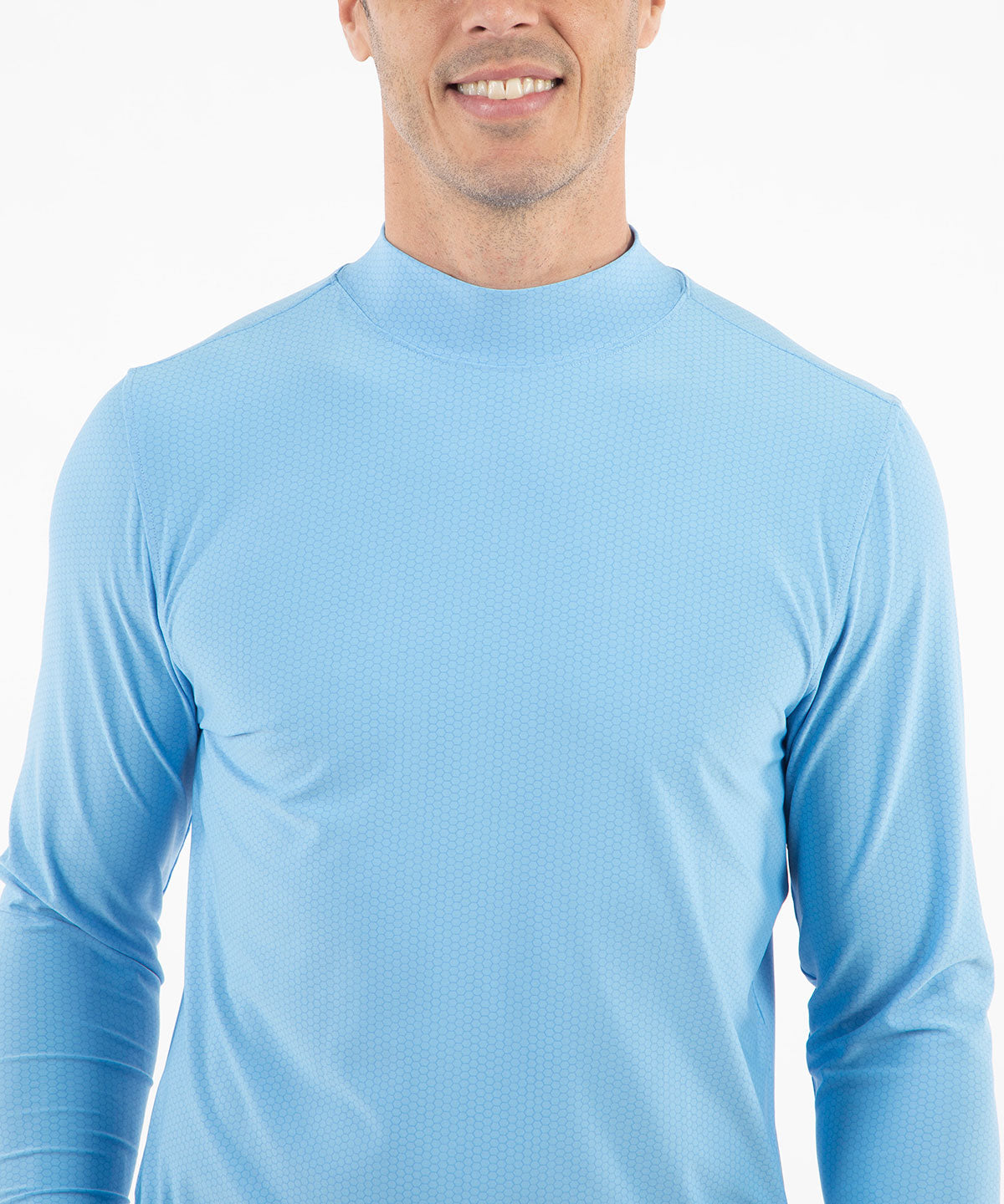 Performance Jersey Balata Long-Sleeve Mock Neck T-Shirt