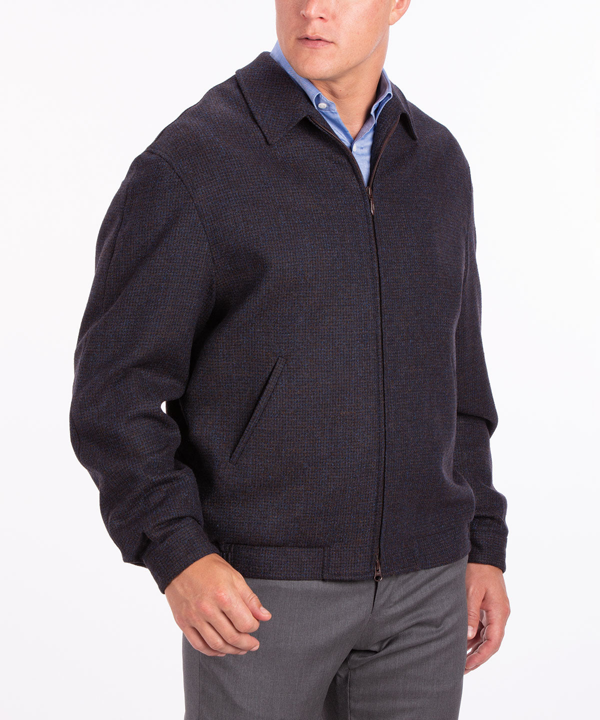 Signature Wool Blend Blouson Jacket