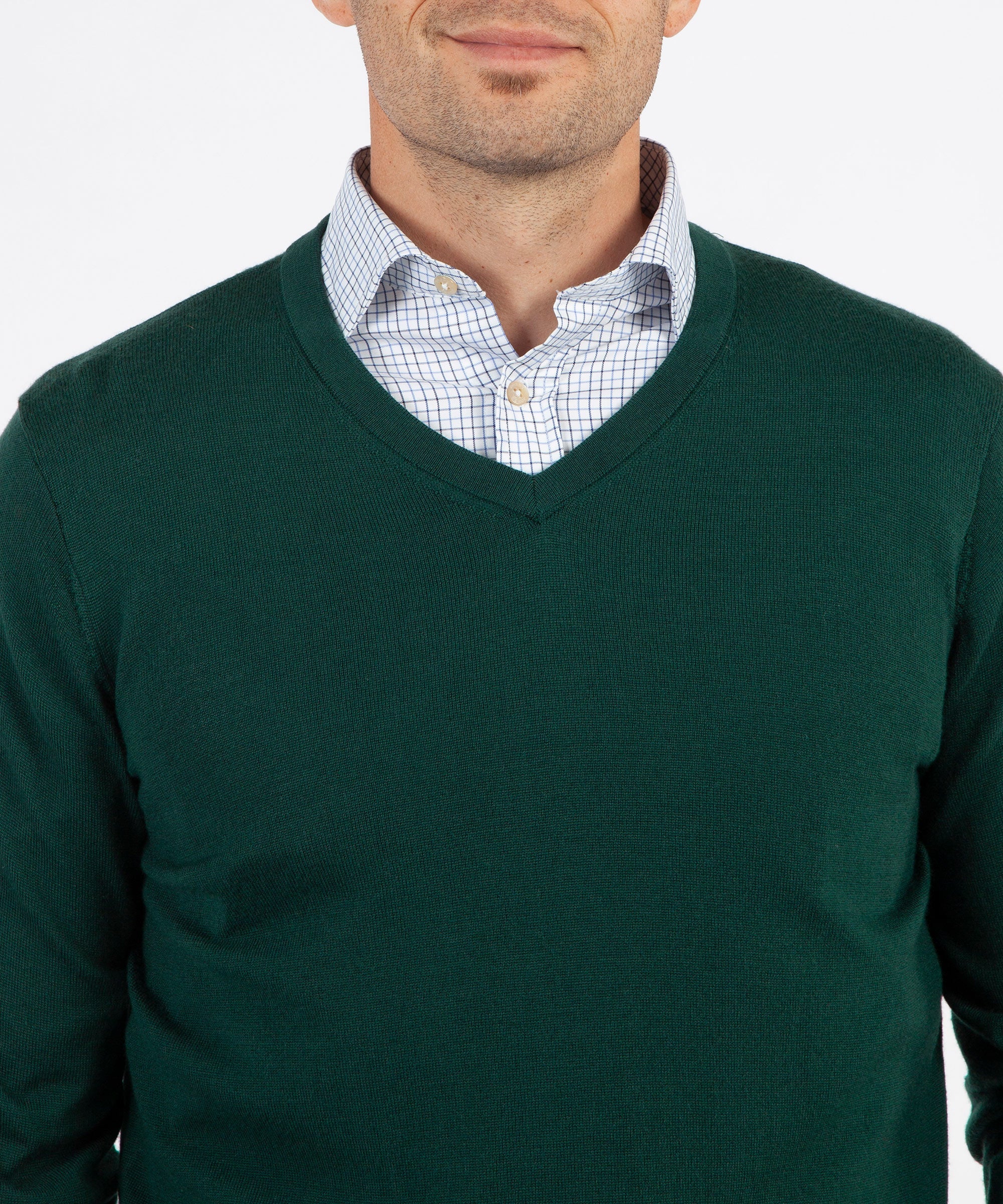 Signature 100% Merino Wool V-Neck Sweater
