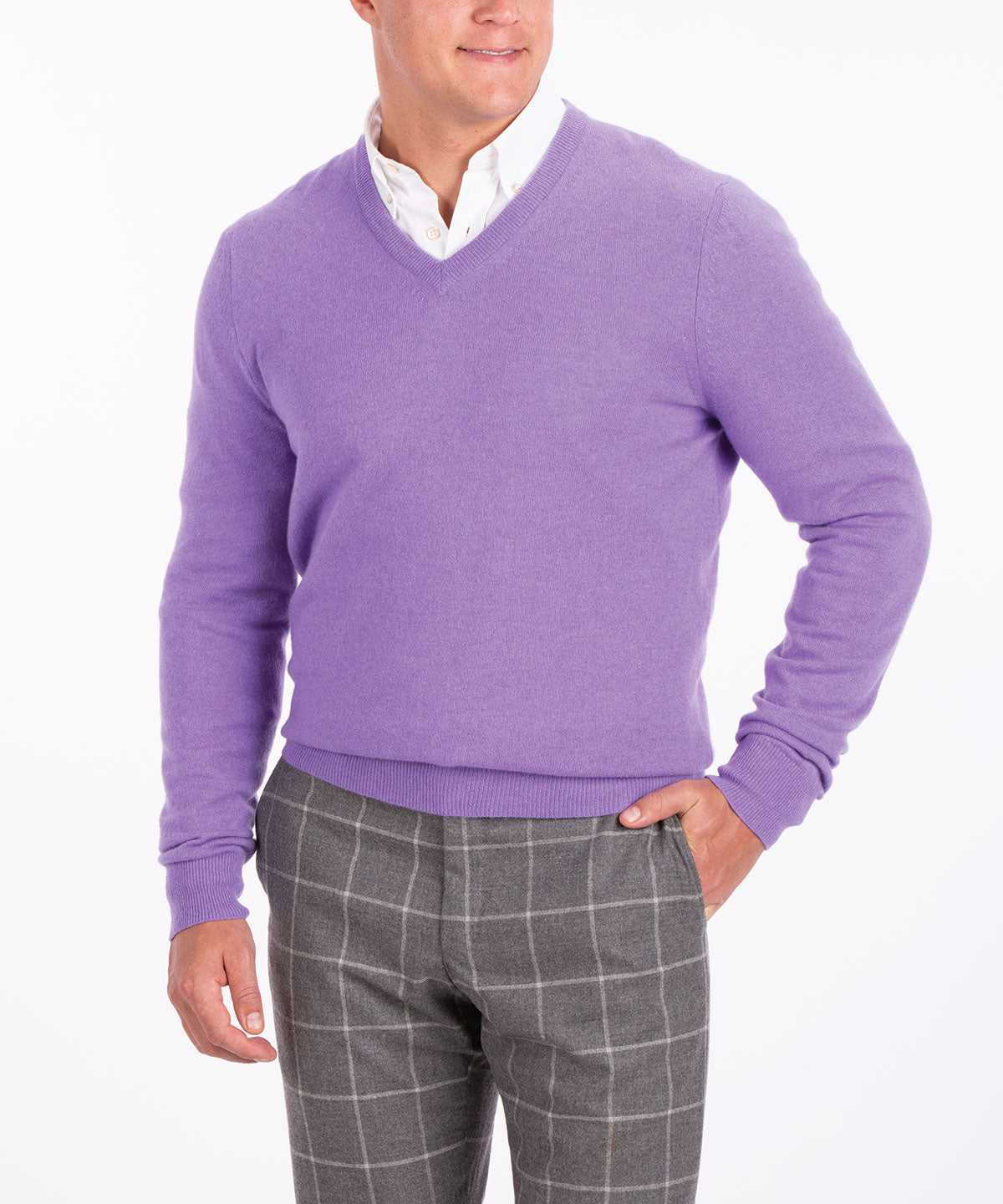 Heritage 100% Italian Cashmere V-Neck Sweater