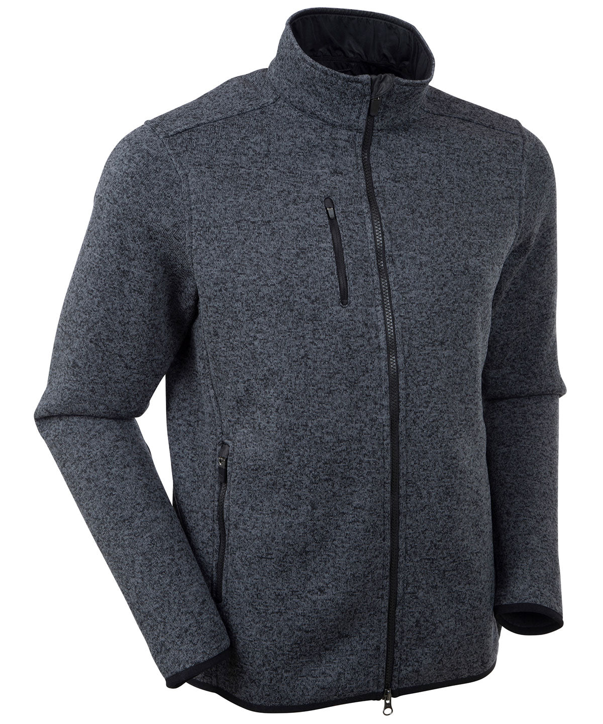 Performance Heathered Full Zip Fleece Jacket
