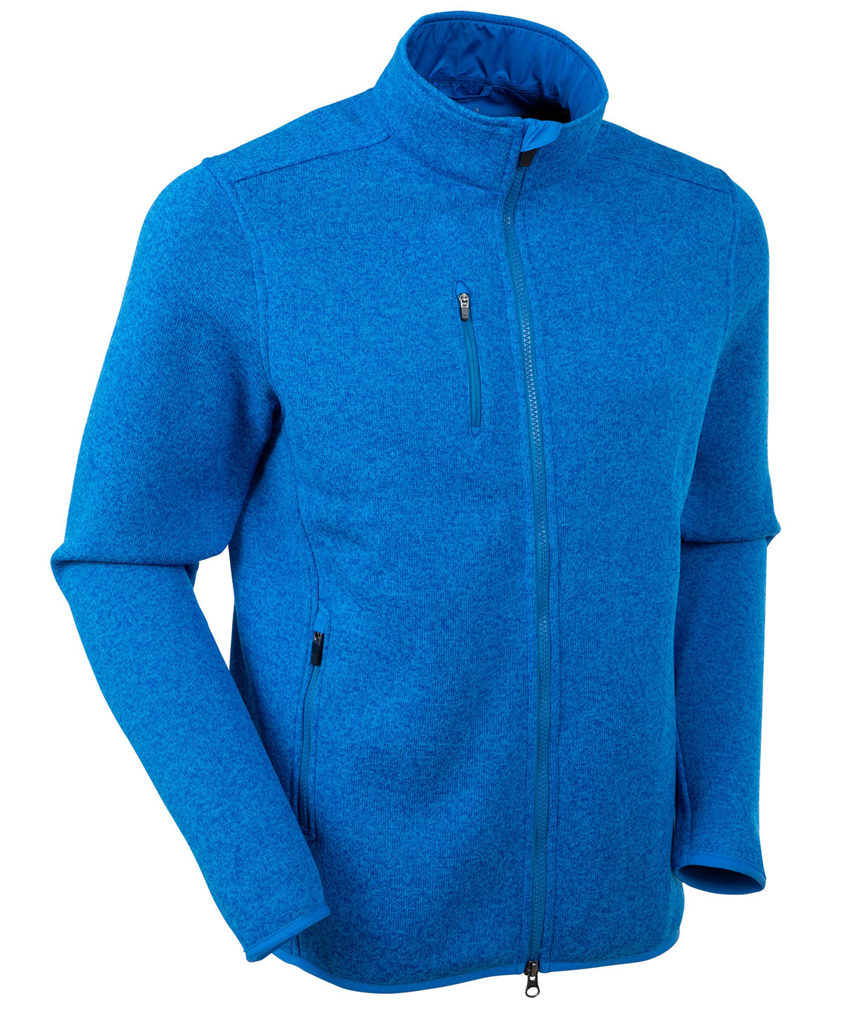 Performance Heathered Full Zip Fleece Jacket