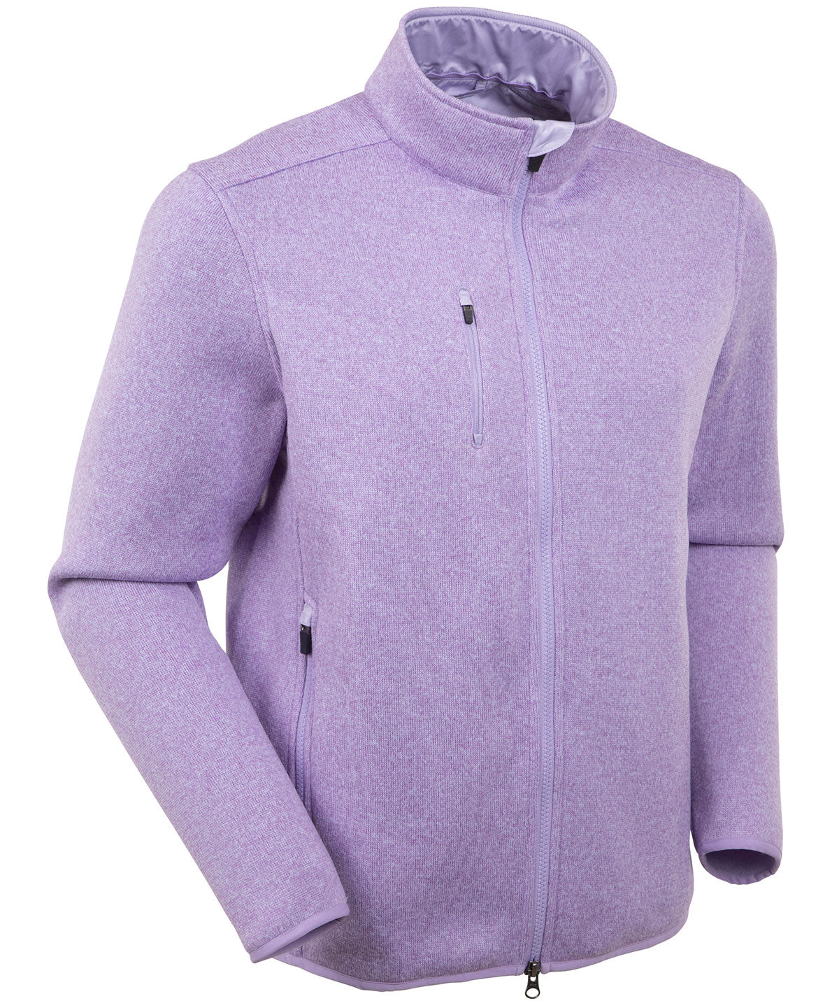 Performance Heathered Full Zip Fleece Jacket