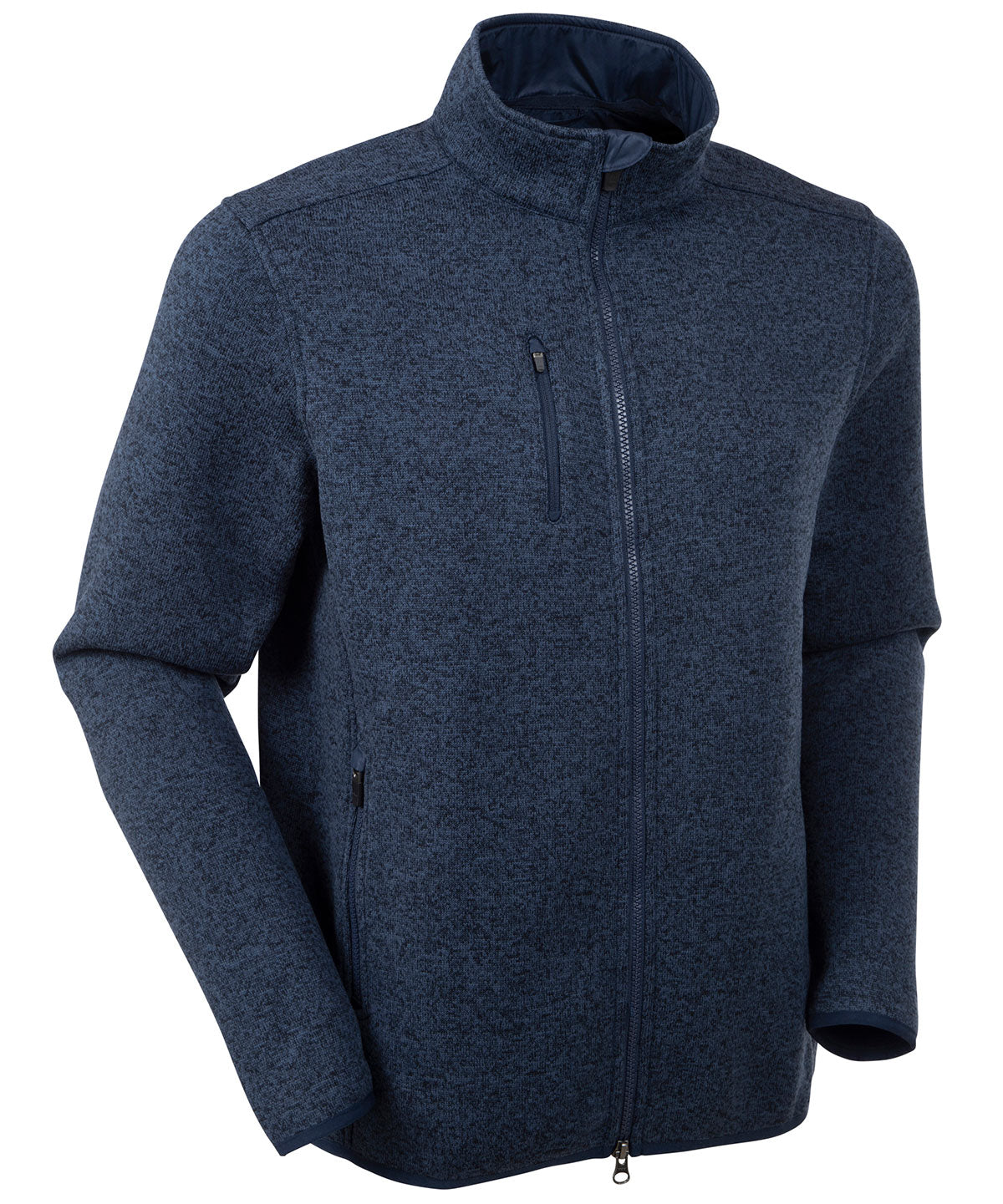 Performance Heathered Full Zip Fleece Jacket