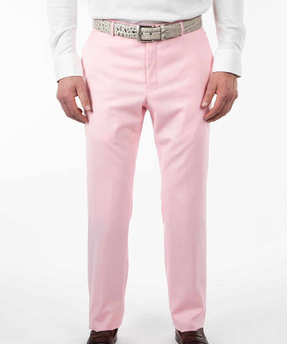 Signature Solid Wool Gabardine Trousers