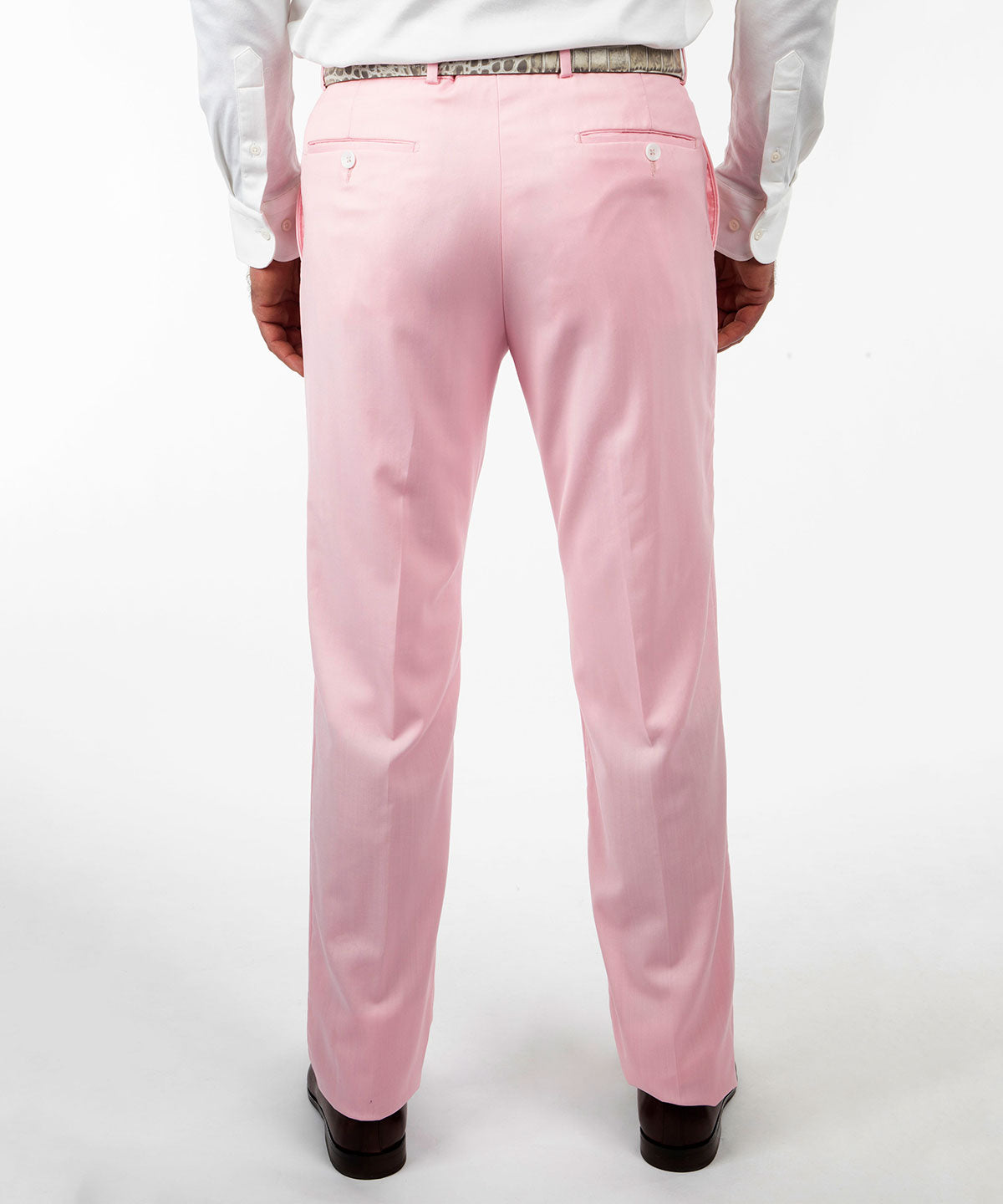 Signature Solid Wool Gabardine Trousers