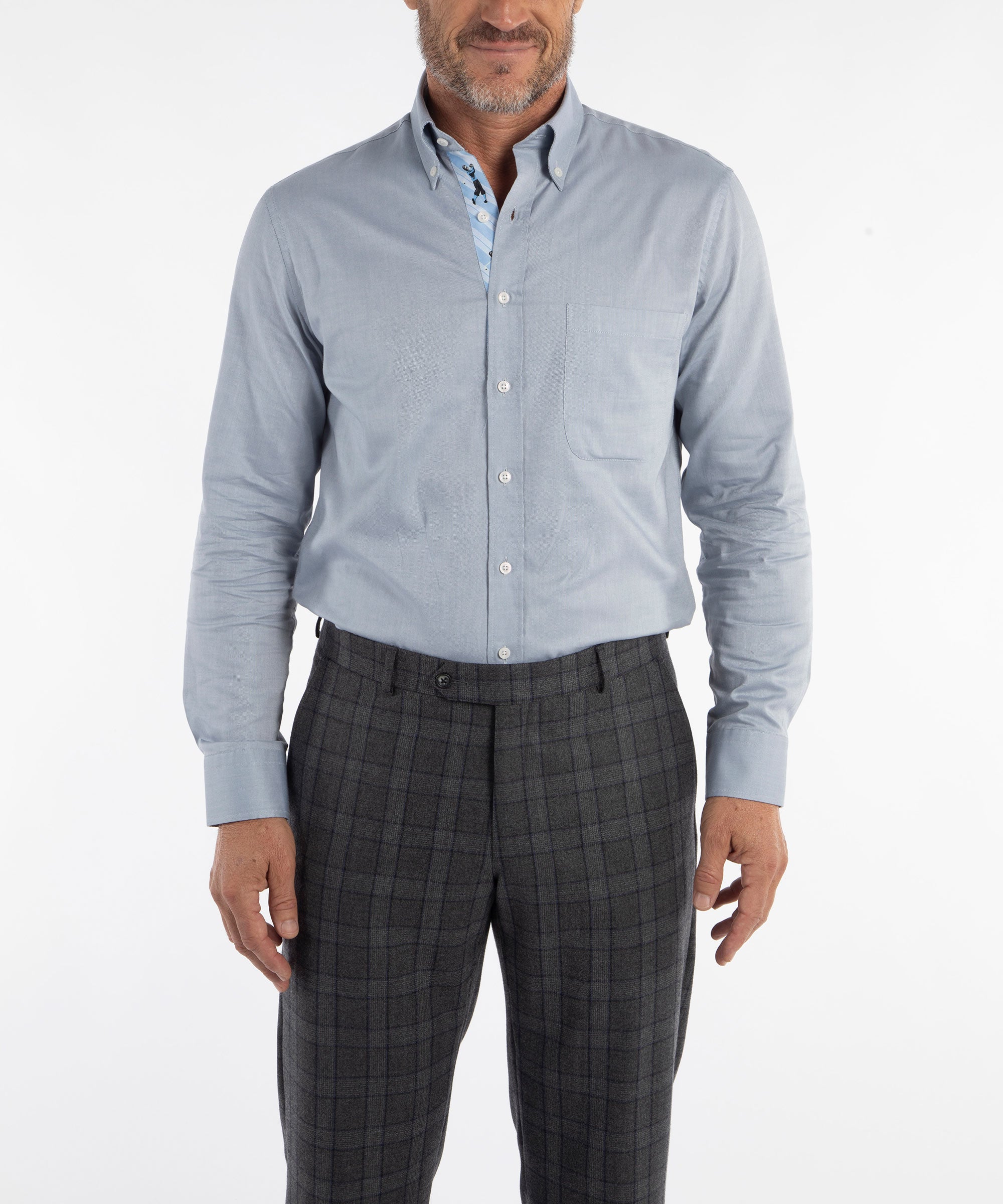 Signature 100% Cotton Oxford Solid Button-Down Shirt