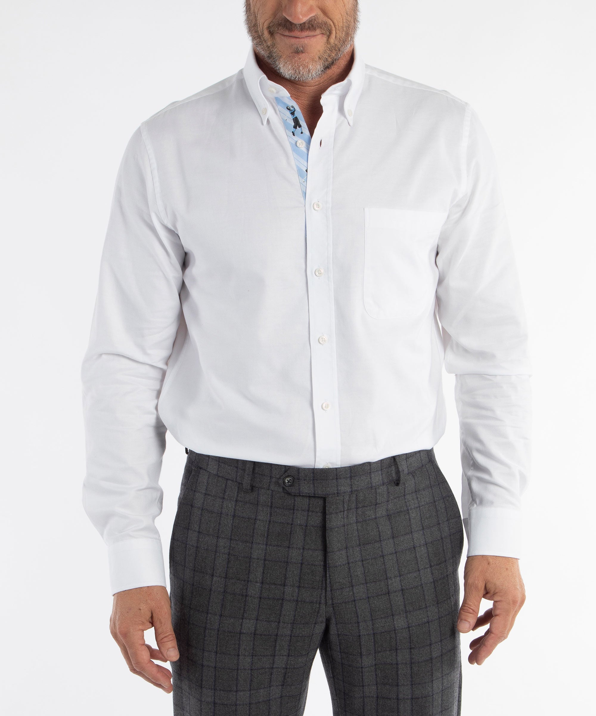 Signature 100% Cotton Oxford Solid Button-Down Shirt