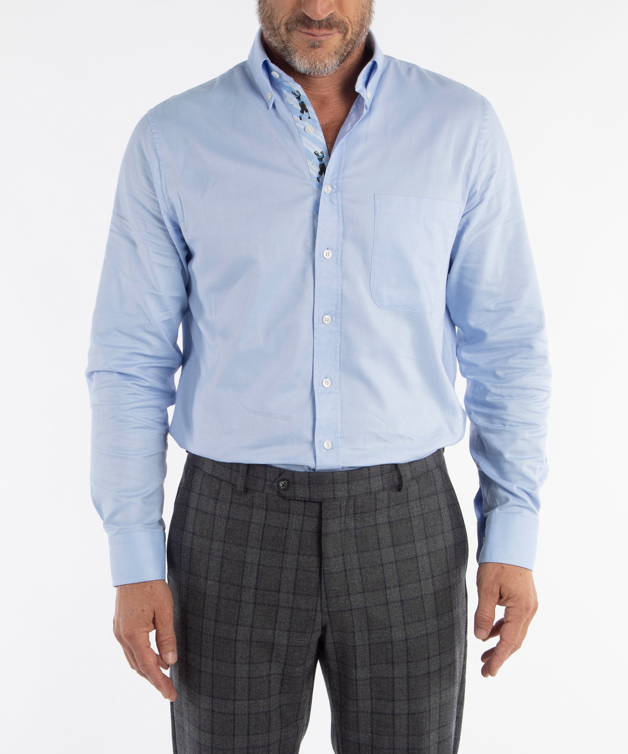 Signature 100% Cotton Oxford Solid Button-Down Shirt