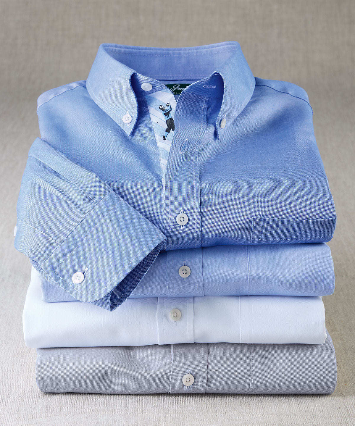 Signature 100% Cotton Oxford Solid Button-Down Shirt