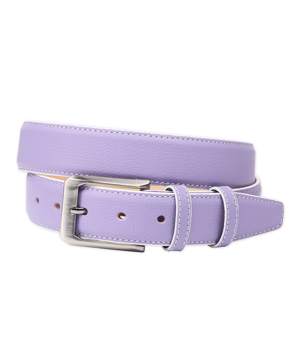 Pebble Calfskin Leather Belt