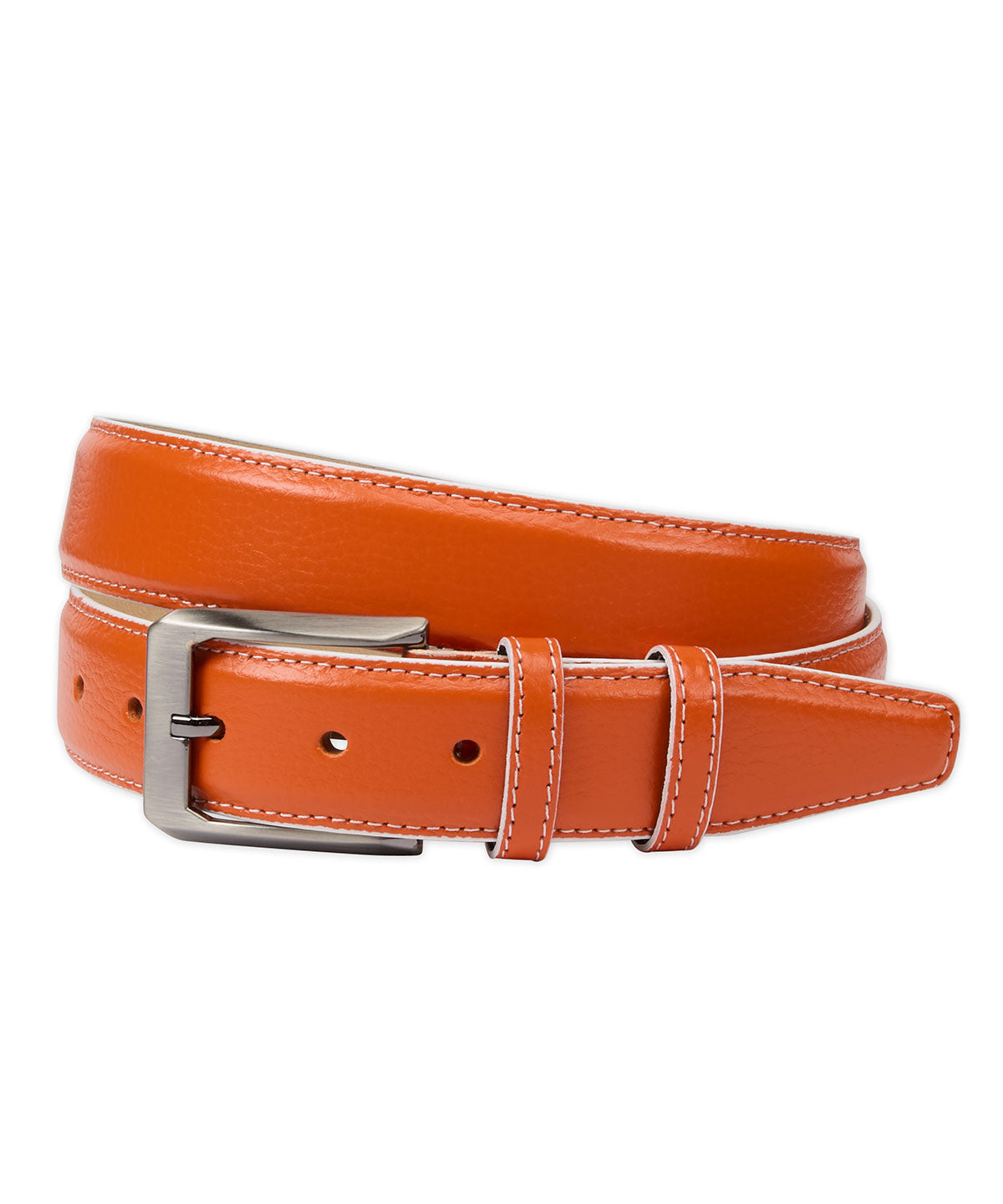 Pebble Calfskin Leather Belt