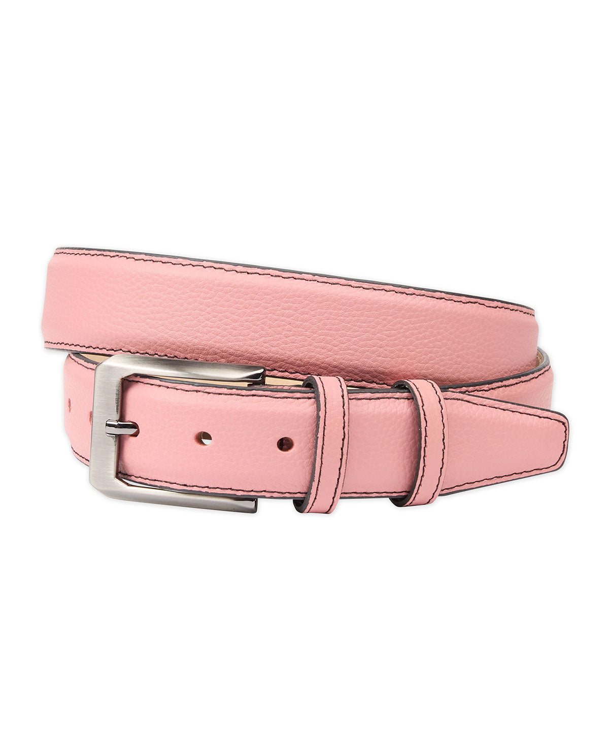 Pebble Calfskin Leather Belt