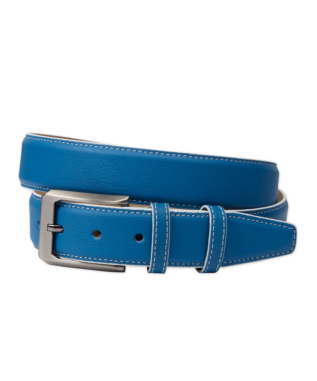 Pebble Calfskin Leather Belt