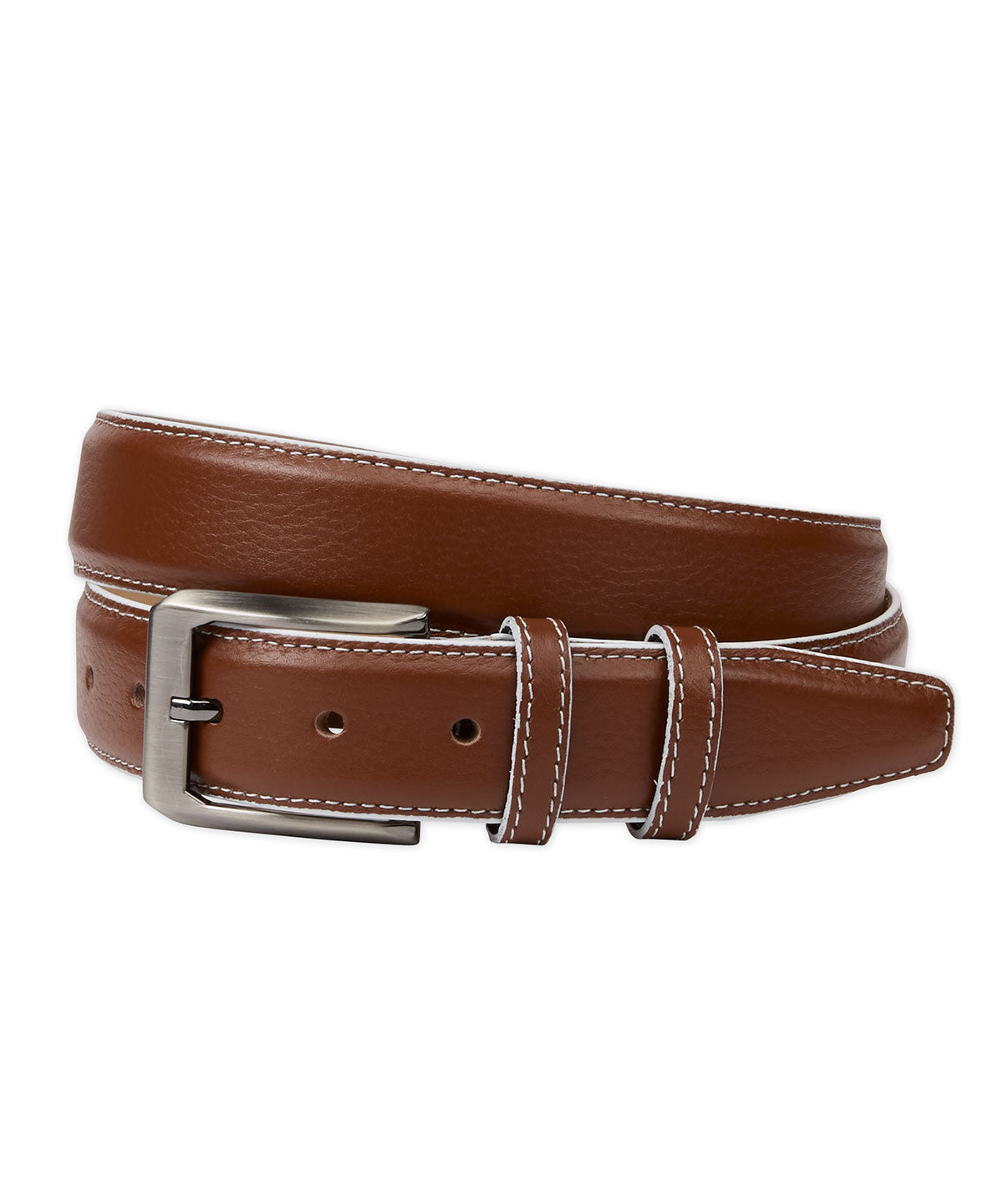 Pebble Calfskin Leather Belt