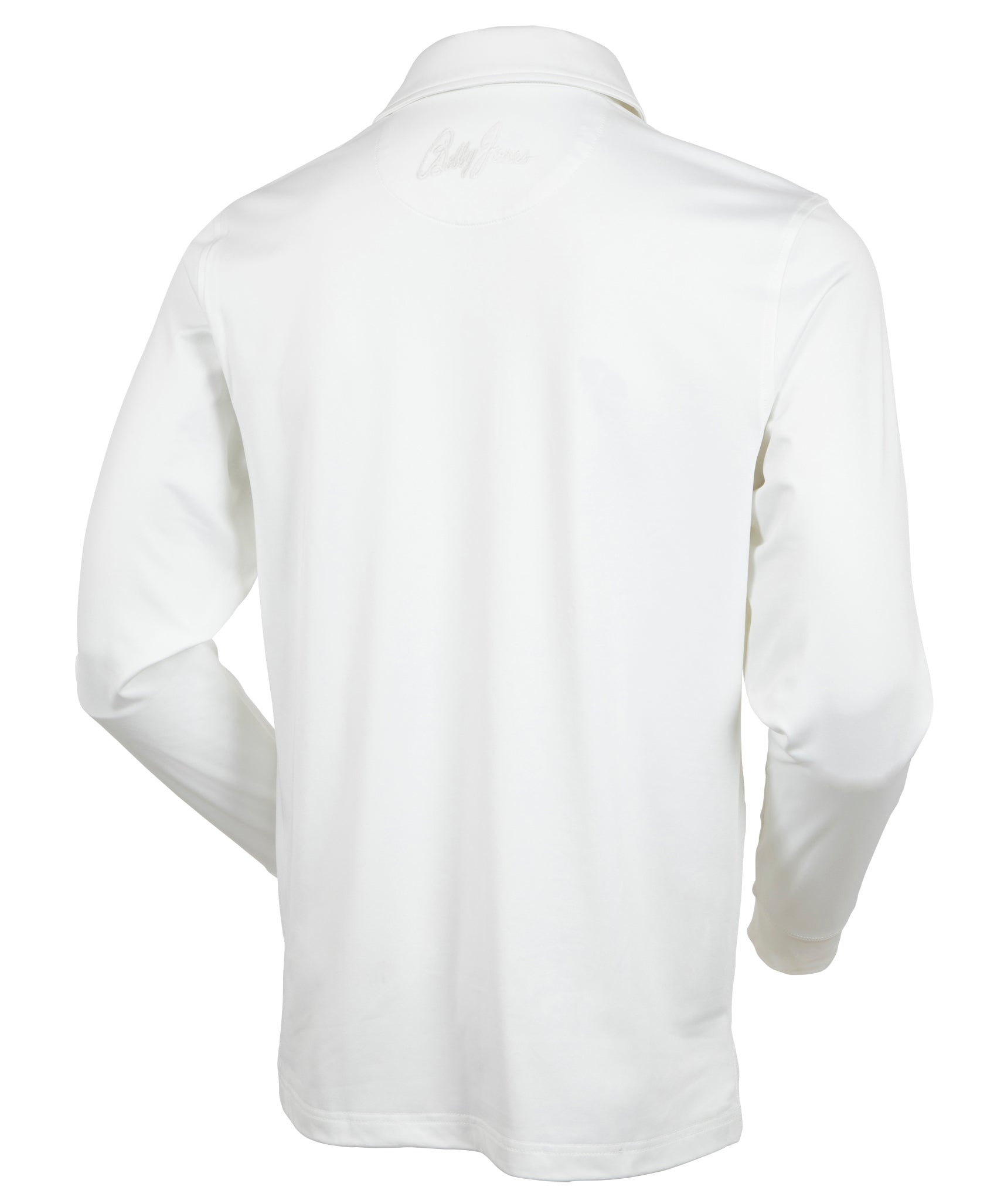 Performance Brushed Poly Flannel Stretch Jersey Polo with Player Placket
