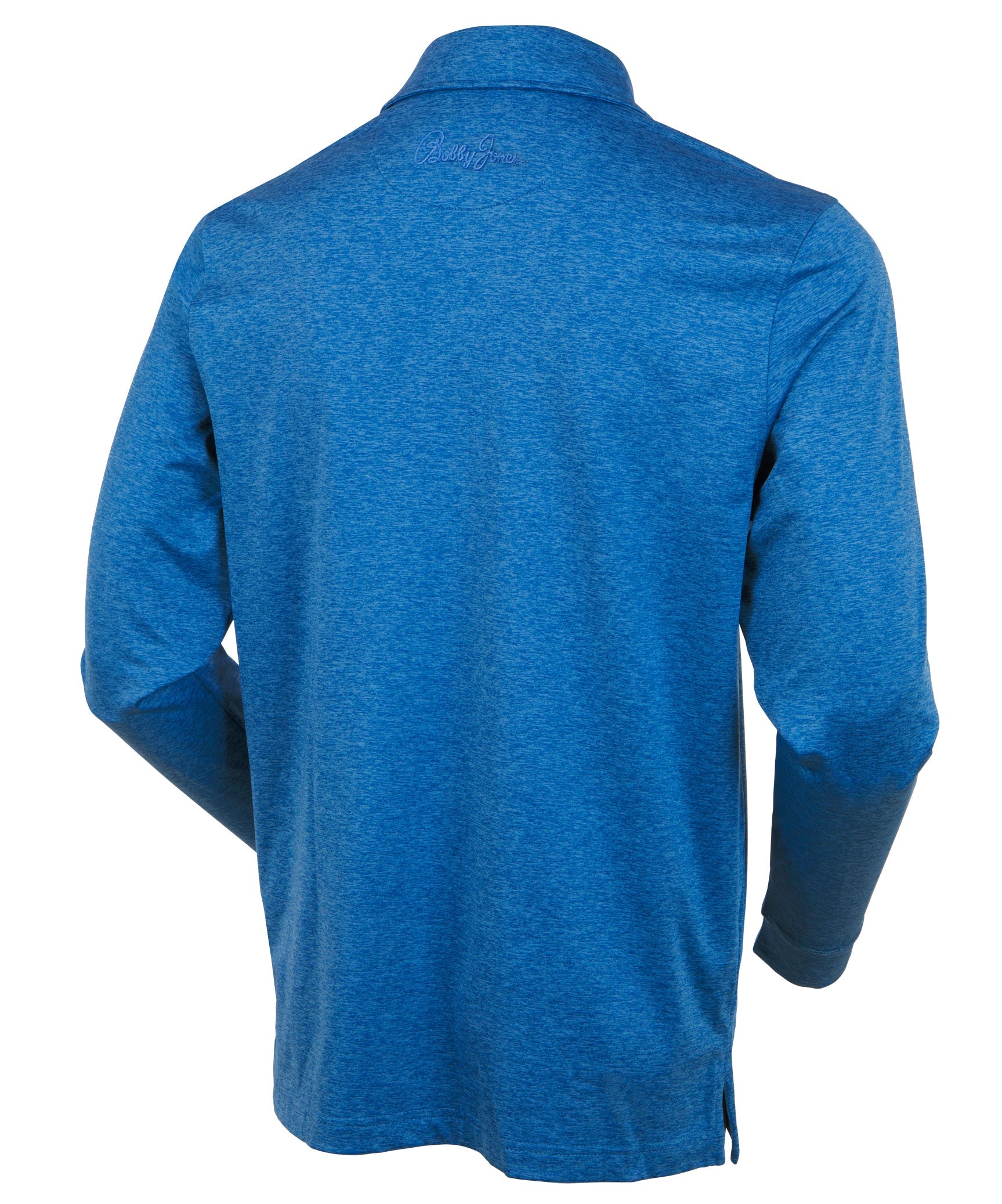 Performance Brushed Poly Flannel Stretch Jersey Polo with Player Placket