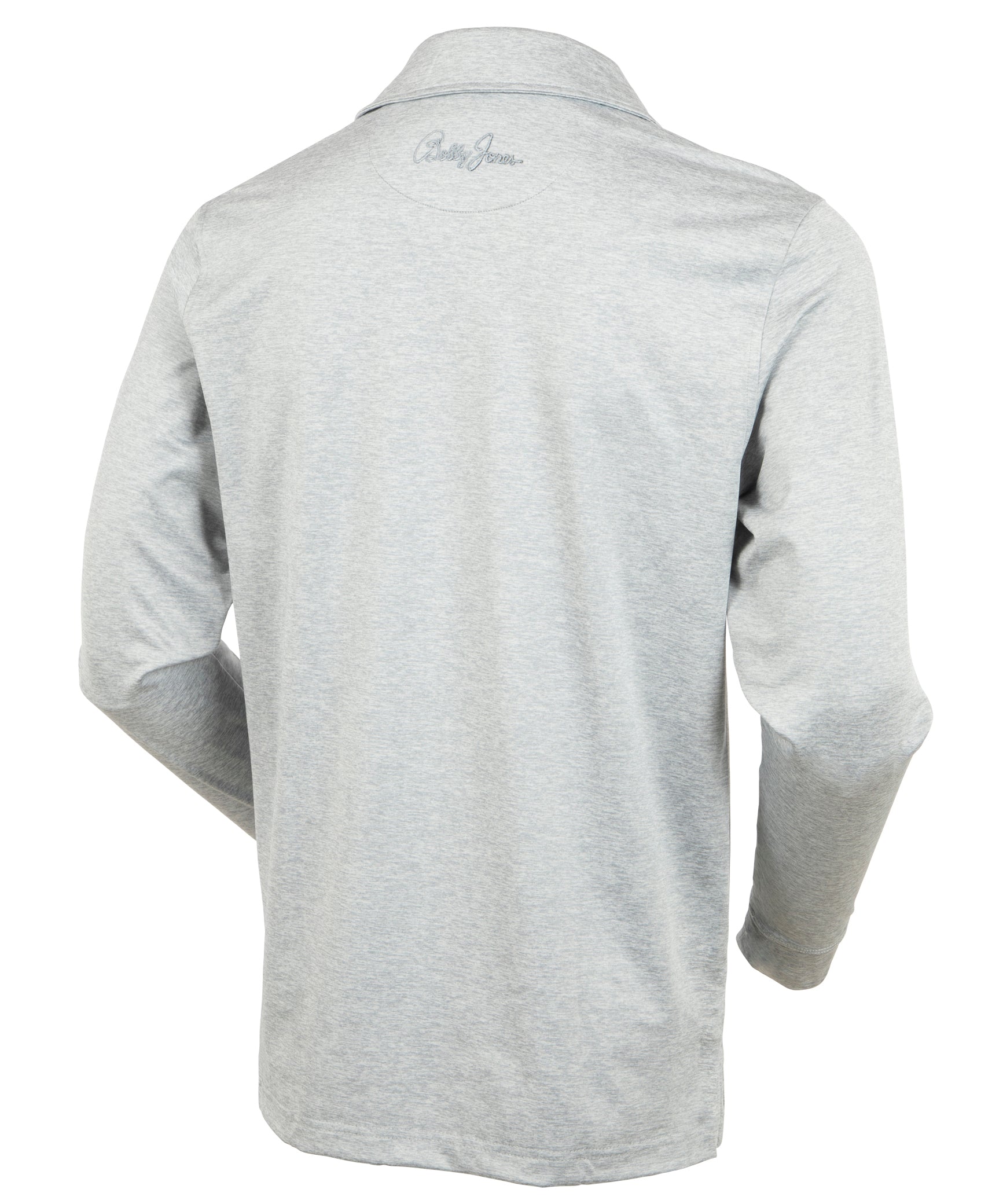 Performance Brushed Poly Flannel Stretch Jersey Polo with Player Placket
