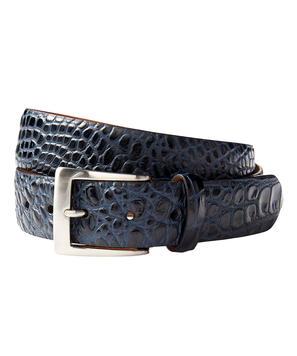 Embossed Croc Calf Belt