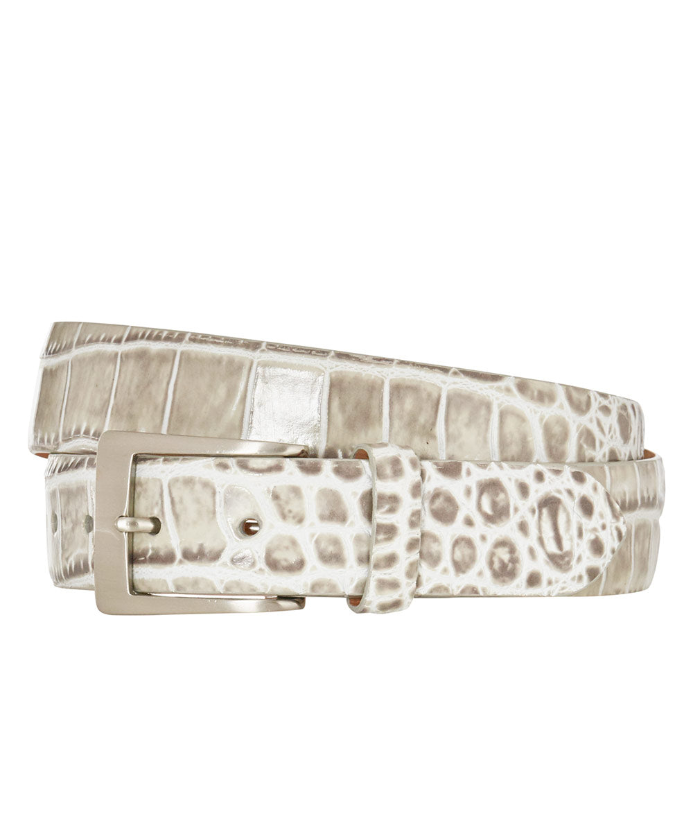 Embossed Croc Calf Belt